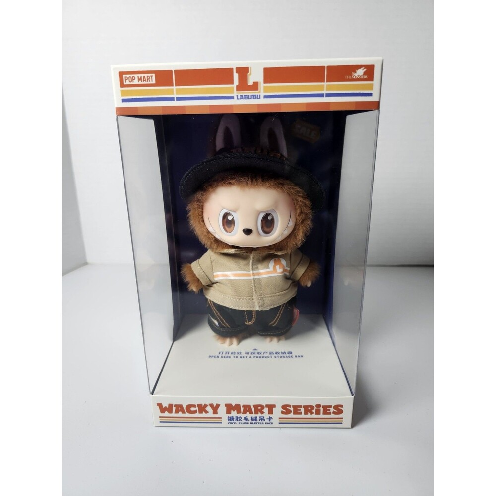 Authentic POP MART Labubu The Monsters Wacky Mart Manager Series Vinyl Plush